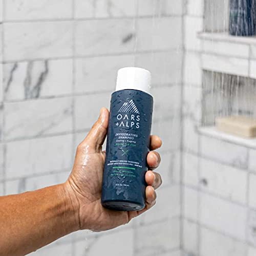 Oars + Alps Men's Shampoo - Soothes Scalp, Hydrates Hair with Witch Hazel & Tea Tree Oil - 12 Fl Oz - Image 2