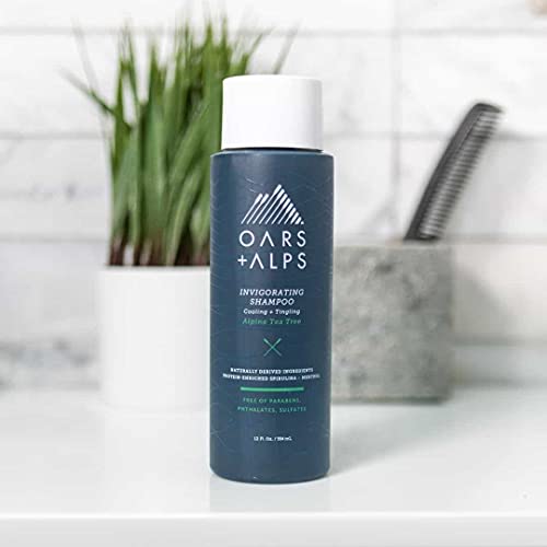 Oars + Alps Men's Shampoo - Soothes Scalp, Hydrates Hair with Witch Hazel & Tea Tree Oil - 12 Fl Oz - Image 3