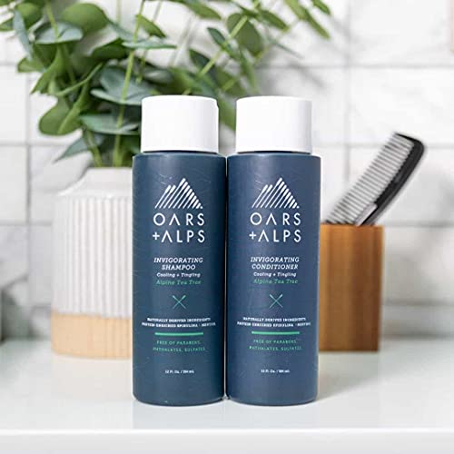 Oars + Alps Men's Shampoo - Soothes Scalp, Hydrates Hair with Witch Hazel & Tea Tree Oil - 12 Fl Oz - Image 5