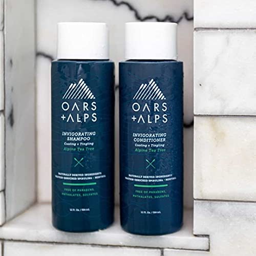 Oars + Alps Men's Shampoo - Soothes Scalp, Hydrates Hair with Witch Hazel & Tea Tree Oil - 12 Fl Oz - Image 7