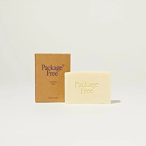 Package Free Shave Bar - Nourishing Lavender Scent, TSA Approved, 3.5oz, Natural Ingredients