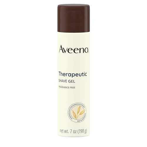 Aveeno Therapeutic Shave Gel - Hydrates Skin, Reduces Razor Bumps, Fragrance-Free - 7 oz