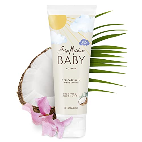 SheaMoisture Baby Lotion - Hydrating Coconut Oil & Shea Butter, Gentle for Sensitive Skin - 8oz - Image 5