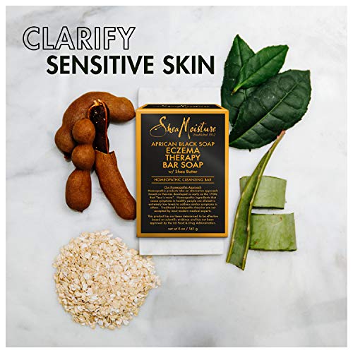 SheaMoisture African Black Soap - Soothes Eczema, Gentle Cleanse with Shea Butter & Aloe - 5oz - Image 7