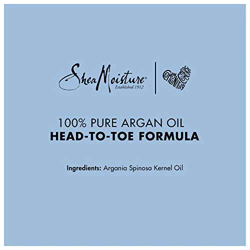 SheaMoisture Body Oil - Multi-Tasking Argan Oil for Smooth Hair & Skin, 100% Pure - 1.6 Fl Oz - Image 4