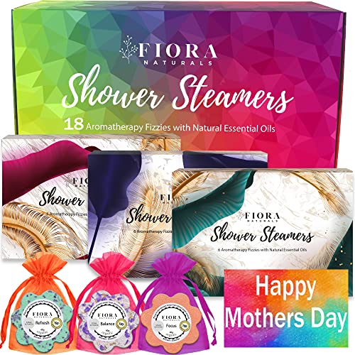 Aromatherapy Shower Steamer Gift Set - Relaxation with Organic Essential Oils - 18pc