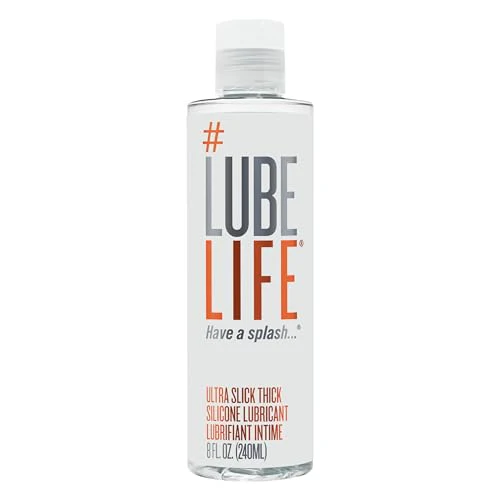 #LubeLife Silicone-Based Personal Lubricant - Water Resistant, Thick Formula for All - 8 Fl Oz