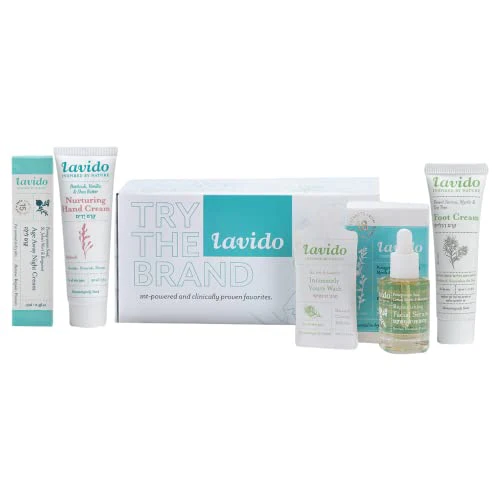 Lavido Gift Set - Hydrating Serum & Night Cream, Vegan, Natural Ingredients - 5 Essential Products - Image 2