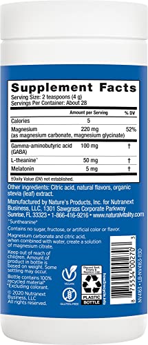 Natural Vitality Calm Sleep Drink Mix - Supports Restful Sleep with Magnesium & Melatonin - 4oz - Image 4