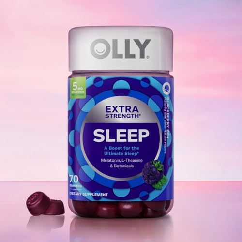 OLLY Sleep Supplement - 5mg Melatonin & L-Theanine for Restful Sleep, Blackberry Flavor - 70 Count - Image 2