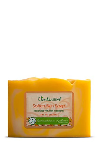 Just Nutritive Soothing Skin Soap - Calms Eczema & Psoriasis, Moisturizes Dry Skin - 4oz