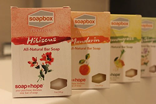 SoapBox Soaps All-Natural Bar Soap - Vegan & Cruelty-Free, Hibiscus Scent - 5oz, Donates 1 Bar - Image 4