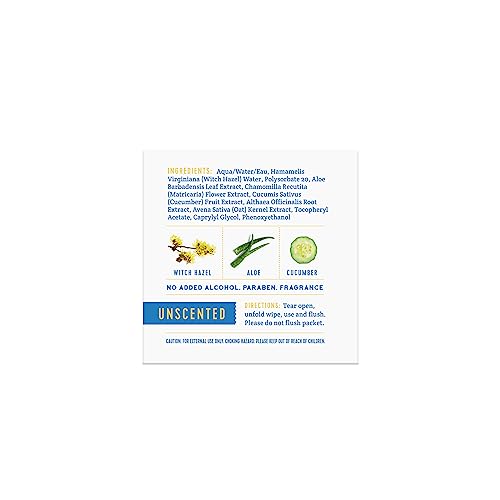 Stall Mates Adult Hygienic Wipes - Soothing Witch Hazel, Flushable & Hypoallergenic - 30 Singles - Image 3
