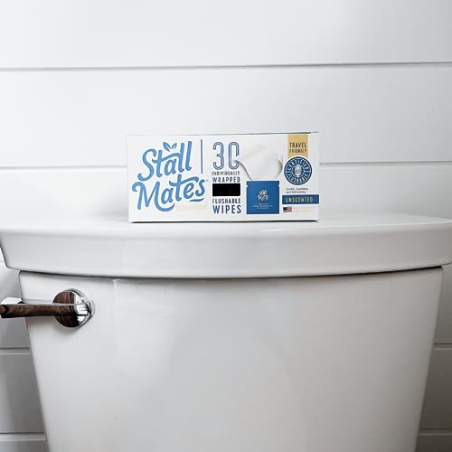Stall Mates Adult Hygienic Wipes - Soothing Witch Hazel, Flushable & Hypoallergenic - 30 Singles - Image 7