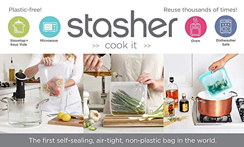 Stasher Food Storage Bag - Leak-Proof, Versatile Silicone, Freezer & Dishwasher Safe - 1.65L - Image 9