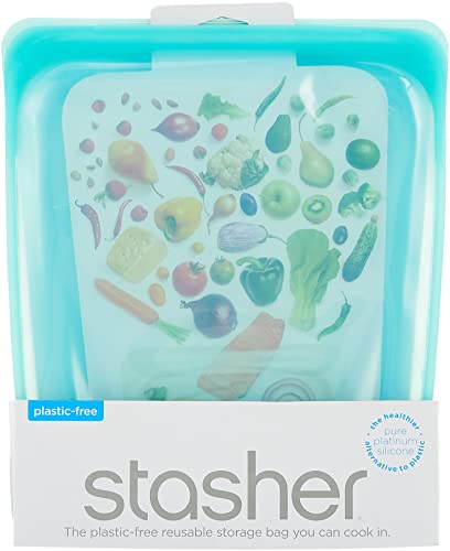 Stasher Silicone Food Storage Bags - Leakproof, Dishwasher Safe, Versatile Use - 104oz & 64oz - Image 2