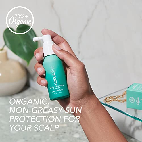 COOLA Scalp Spray & Hair Sunscreen Mist - UV Protection, 70% Organic, Ocean Salted Sage - 2 Fl Oz - Image 5