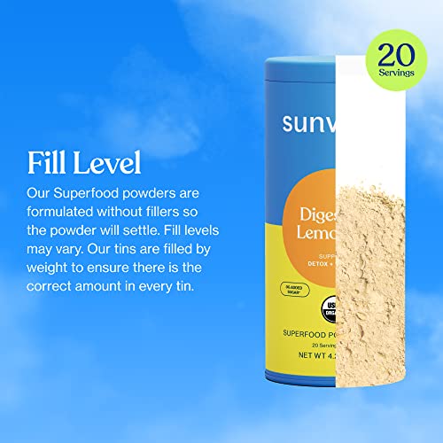 Sunwink Superfood Powder - Supports Digestion & Detox, Organic Ingredients - 4.2oz, 20 Servings - Image 5