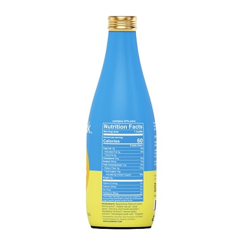 Sunwink Sparkling Digestion Lemonade Tonic - Bloating Relief, Organic Ingredients - 12-Pack - Image 3