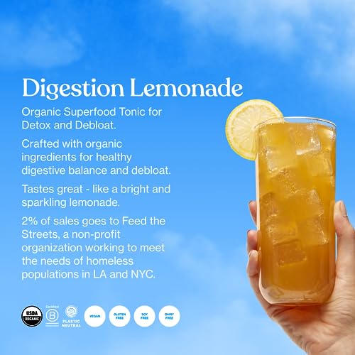Sunwink Sparkling Digestion Lemonade Tonic - Bloating Relief, Organic Ingredients - 12-Pack - Image 6