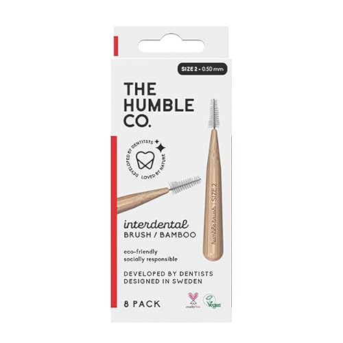 The Humble Co. Bamboo Interdental Brush - Gentle Gum Care, Vegan Bristles - 8 Pack, Size 2-0.5mm - Image 2