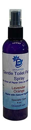 Diva Stuff Personal Cleansing Wipe - Gentle Aloe & Coconut Oil, Lavender & Orange Scent - 4oz