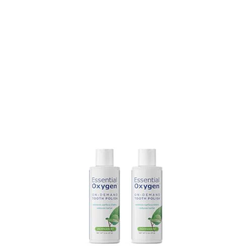 Essential Oxygen Dental Care Kit - Natural Teeth Polisher with Organic Ingredients - 2oz x 2