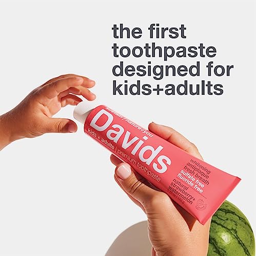 Davids Fluoride Free Toothpaste - Whitens Teeth, Promotes Enamel Health, Natural Flavor - 5.25oz - Image 3