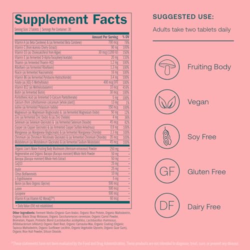 True Grace Daily Women’s Multivitamin 50+ - Immune & Energy Support, Vegan - 60 Tablets - Image 3
