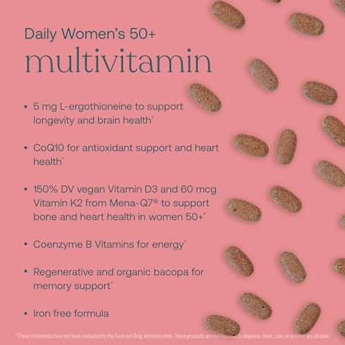 True Grace Daily Women’s Multivitamin 50+ - Immune & Energy Support, Vegan - 60 Tablets - Image 4