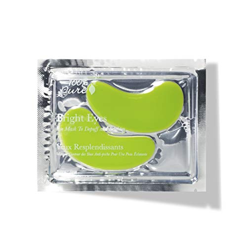 100% PURE Eye Wrinkle Pad - Hydrating Dark Circle Relief, Caffeine & Aloe - 1 Pack