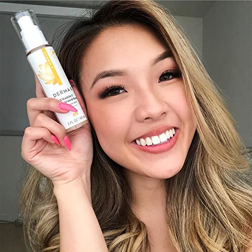 DERMA E Face Serum - Brightening & Firming with Vitamin C, Hyaluronic Acid, Aloe - 2oz - Image 6