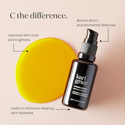 Kari Gran Face Serum - Brightening 10% Vitamin C, Moisturizing Organic Ingredients - 1oz - Image 5