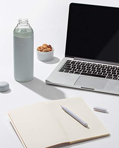 W&P Porter Glass Water Bottle - Healthy Hydration, BPA-Free, Portable, 20oz - Charcoal - Image 5