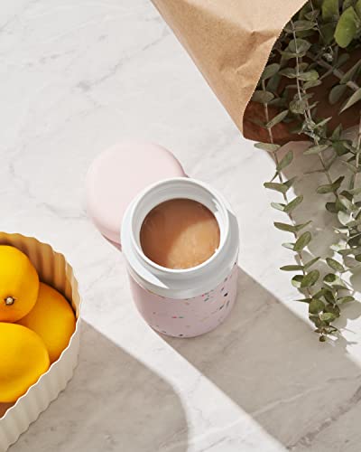 W&P Porter Insulated Water Bottle - Pure Ceramic Coating, Leakproof, 16 oz Blush Terrazzo - Image 3