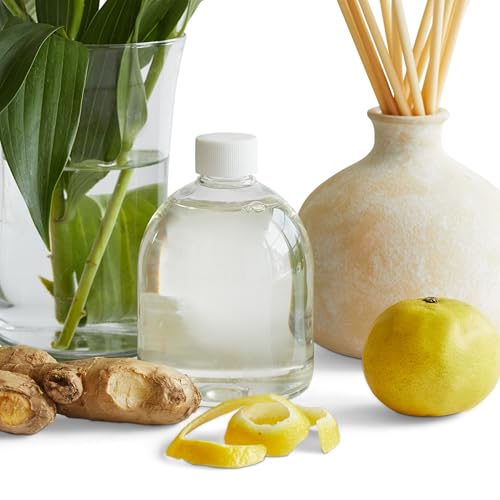 BLUEME Aromatherapy Diffuser & Oil Refill - Yuzu & Ginger, Handmade Ceramic, 16.91 Fl Oz - Image 2