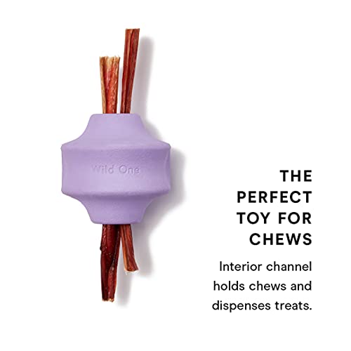 Wild One Twist Toss Dog Toy - Durable Natural Rubber, Treat Dispensing, Lilac - Fun for Chewing - Image 3