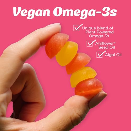 Wiley's Finest Vegan Omega-3 Gummies - Natural Sugar, DHA & ALA, Gluten-Free, Watermelon - 60ct - Image 3