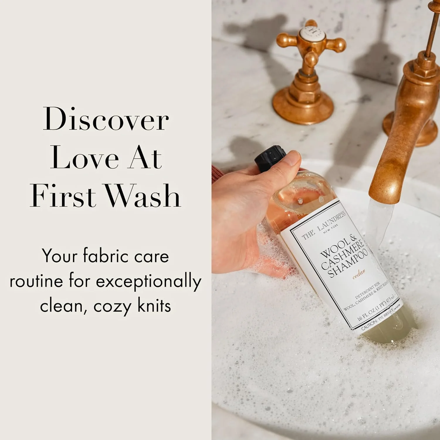 The Laundress Wool & Cashmere Shampoo - Double Concentrated, Cedar Scent, Bio-based - 16 Fl Oz - Image 7